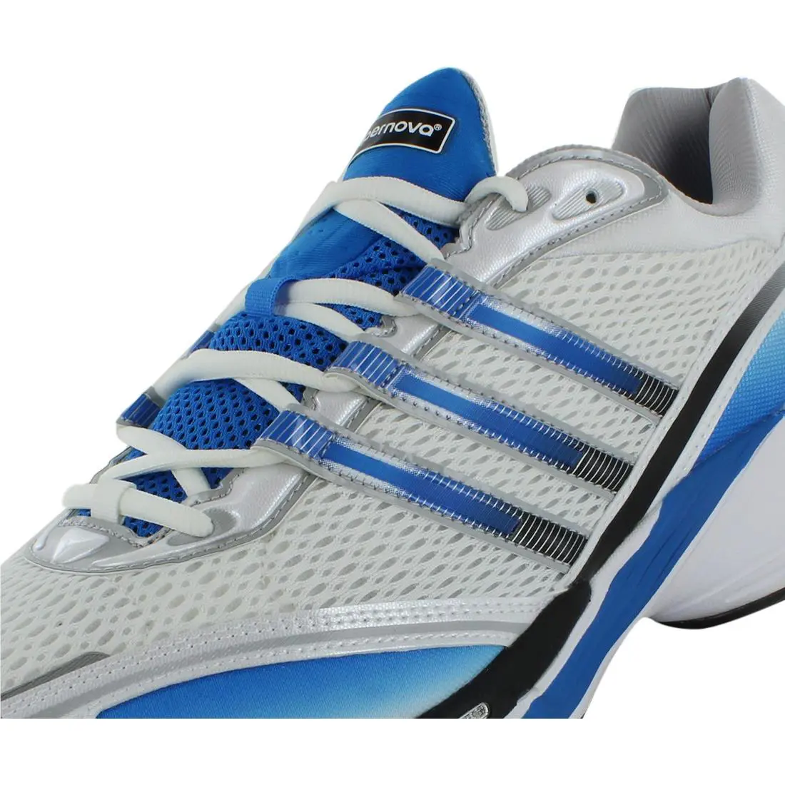 Adidas Supernova Cushion 7 Mens Shoes Size 13 Color: Footwear White/blue - Footwear White/Blue Rush/Semi Solar Green, Main: White