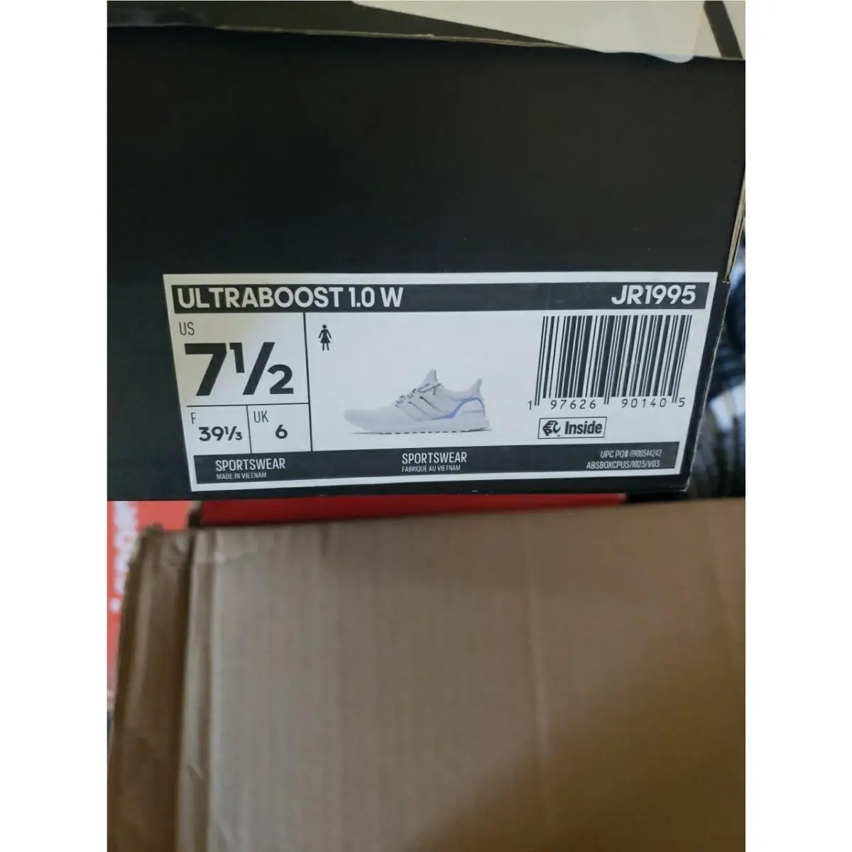 Adidas shoes - adidas UltraBoost 1.0 - UltraBoost - JR1995 - White (UPC: 197626901405) 5