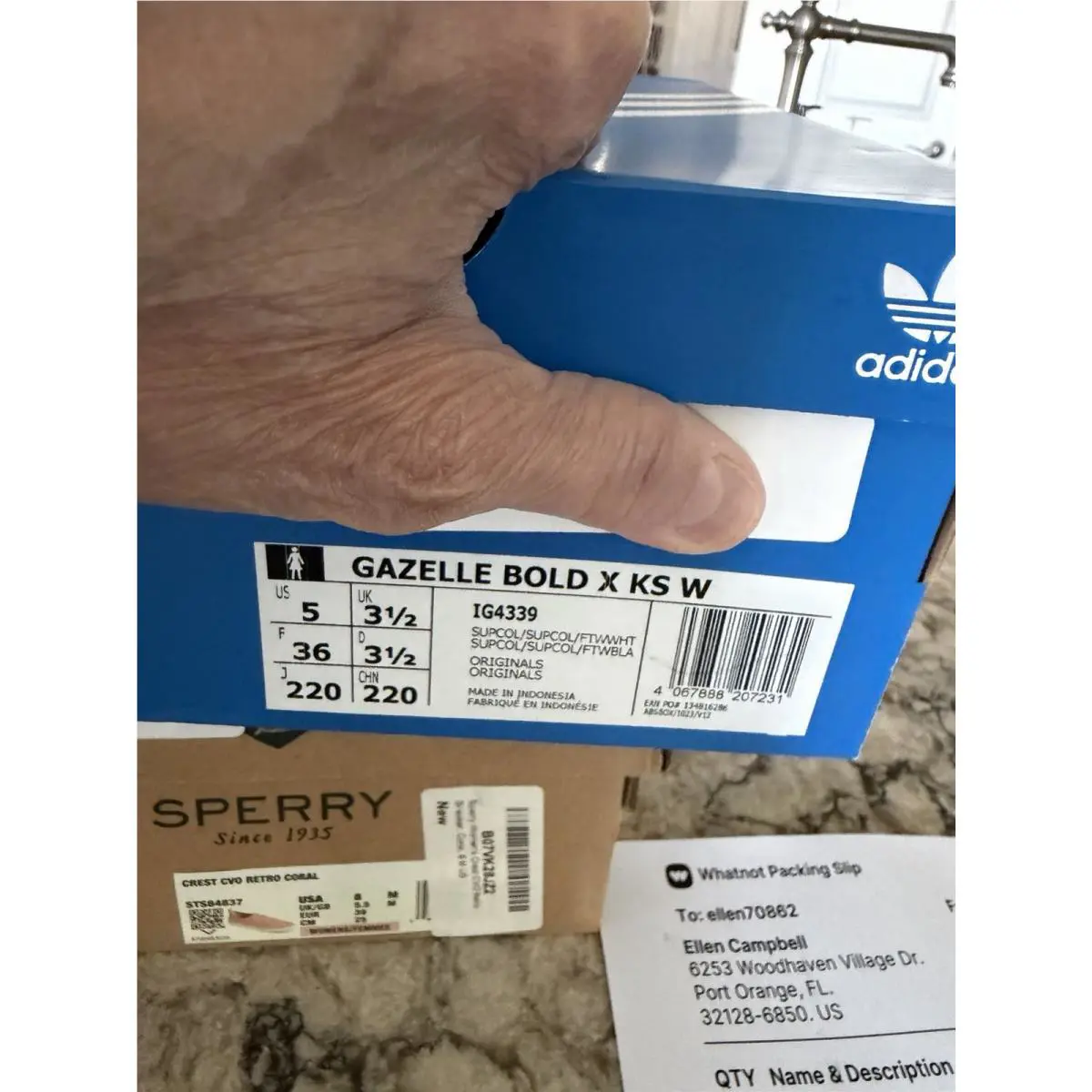 Adidas shoes - adidas Gazelle - Gazelle - Blue 5