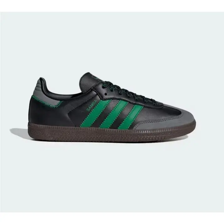 Adidas Samba OG Womens Size 6.5 Black Green Shoes Sneakers IE6520