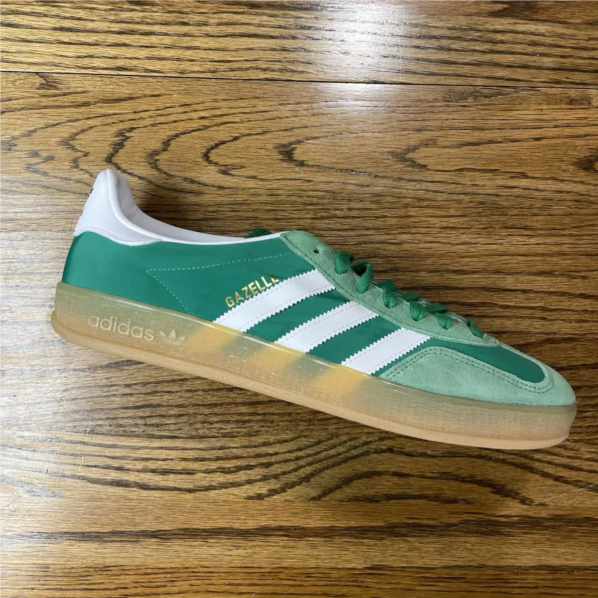 Adidas Gazelle Indoor Green Gum IE6605 Mens Casual Shoes Sneakers Size 10