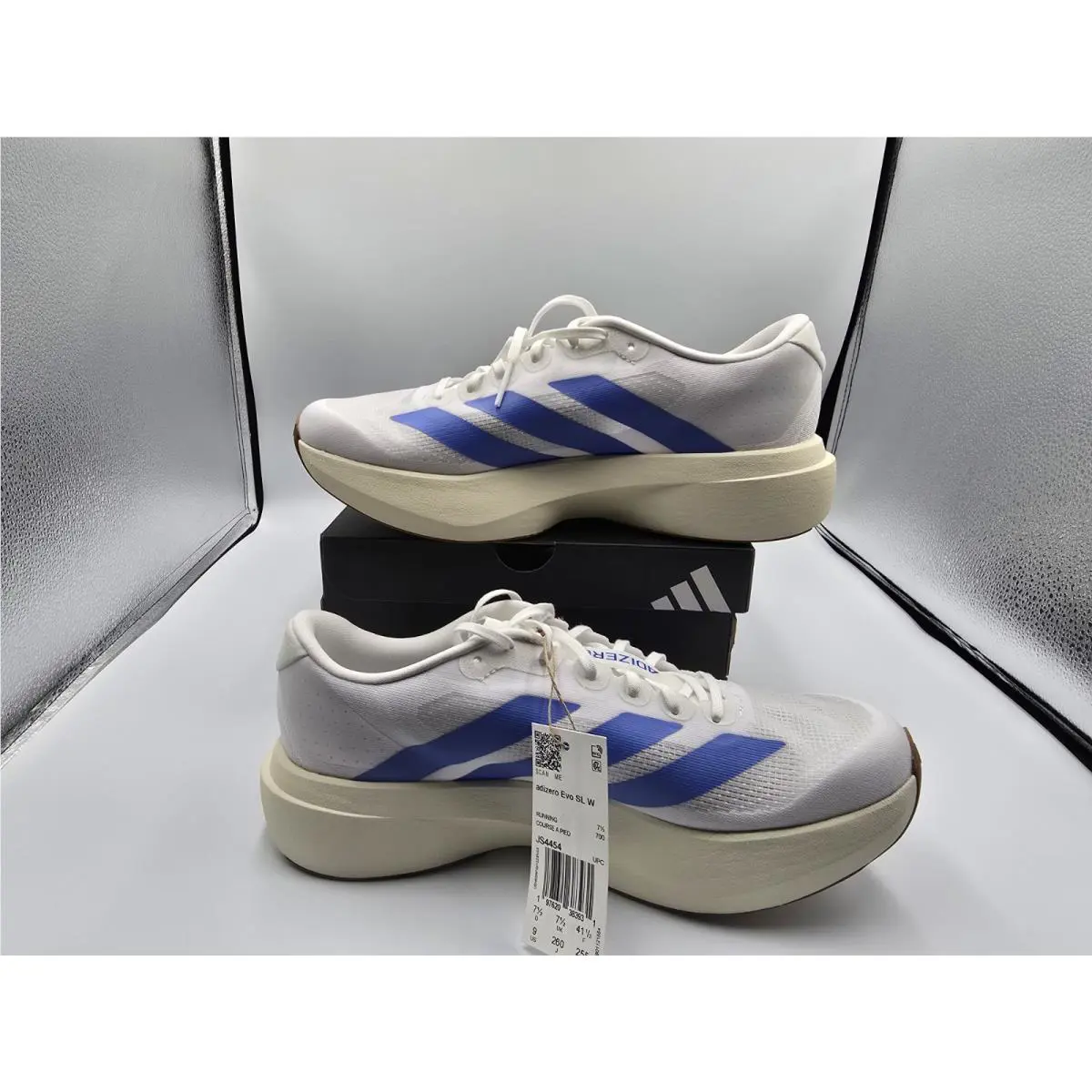 Adidas shoes - adidas Adizero Evo SL - Adizero Evo - JS4454 - White, Manufacturer: Cloud White/Blue Fusion/Off White 0