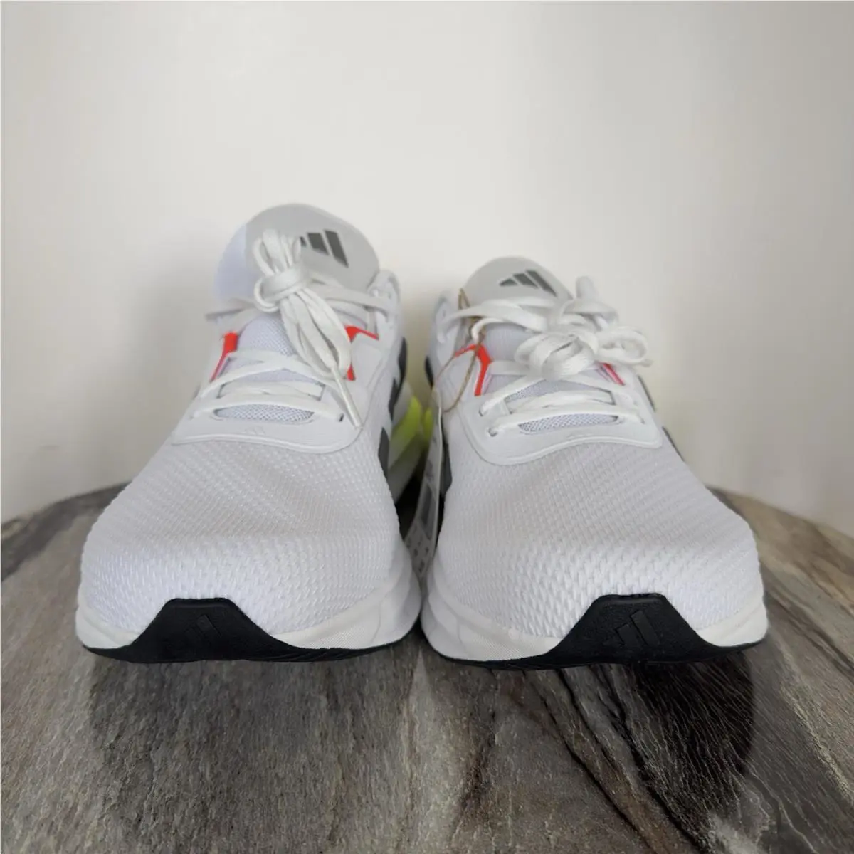 Adidas Galaxy 7M Men`s Sz 11.5 Running Shoe White/gray/lemon Lace Up