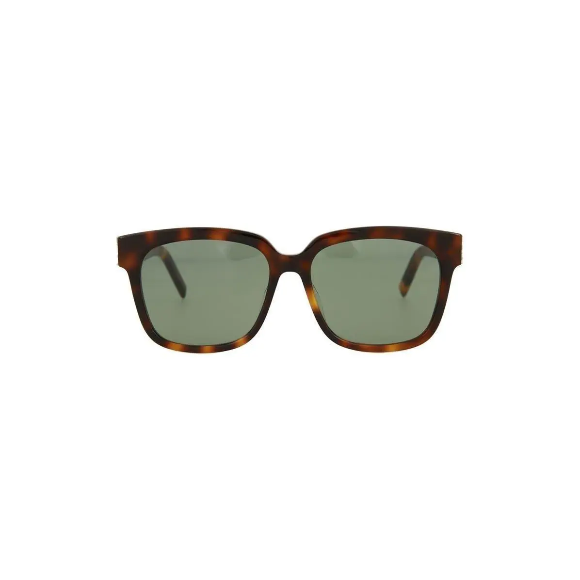 Saint Laurent Women 55mm Square Sunglasses Havana Havana Green