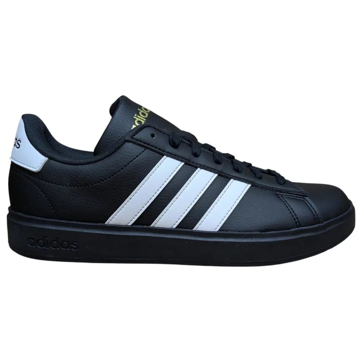 Adidas Men`s Grand Court 2.0 Sneakers - Black/white - US Size 8.5 - JR0546 - Black