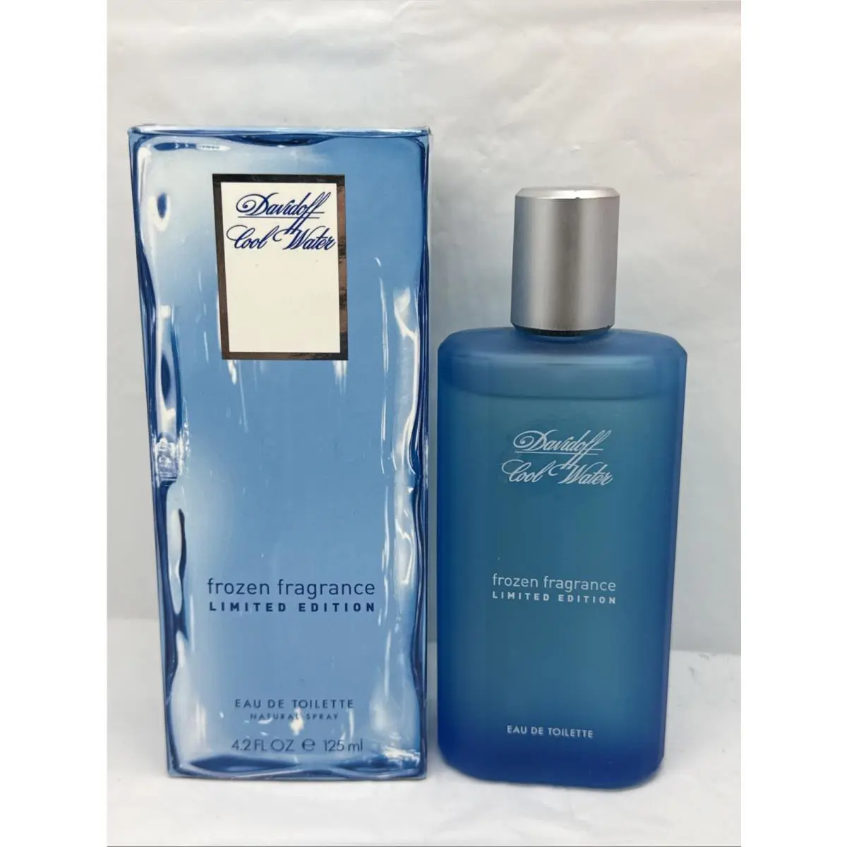 Davidoff Cool Water Edt 4.2oz Spray Frozen Fragrance Limited Edition Men