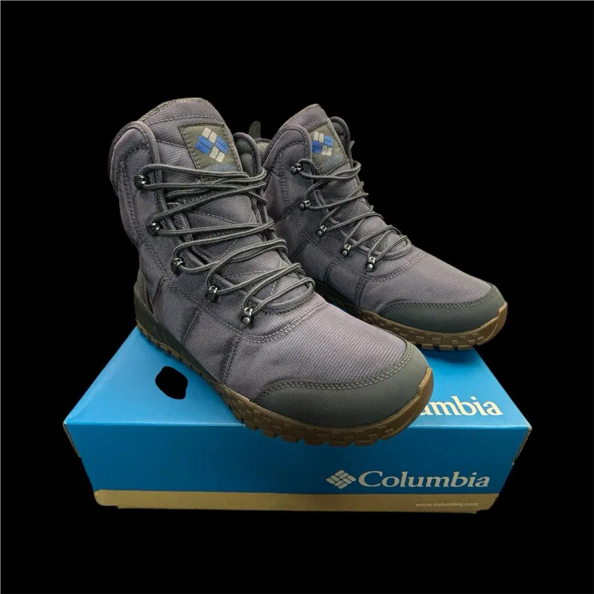 Columbia Men`s Fairbanks Omni-heat 200g Waterproof Winter Boots Black Sz 12