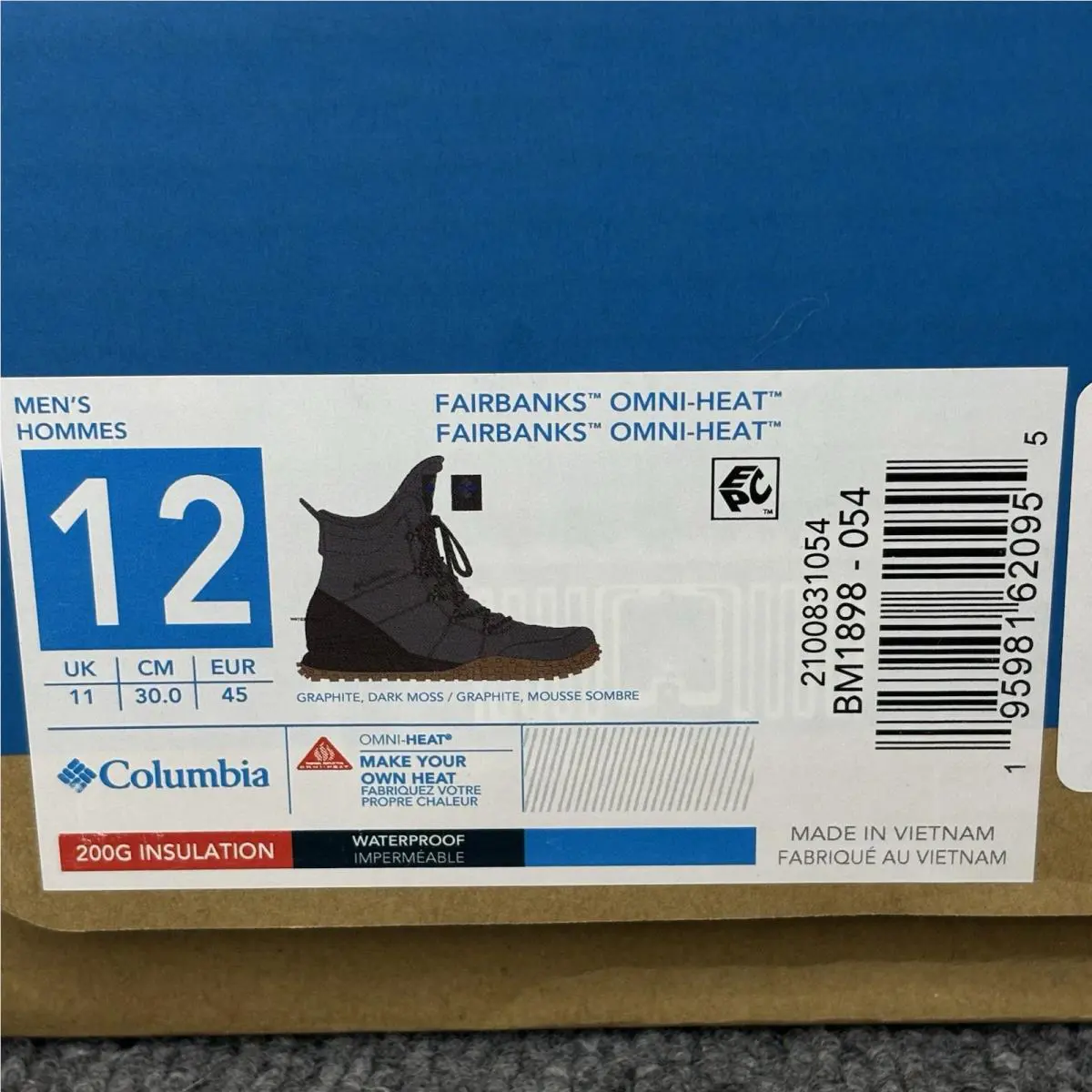Columbia shoes - Columbia Fairbanks Omni-Heat 200g - Fairbanks - BM1898-054 - Grey Purple Black 10