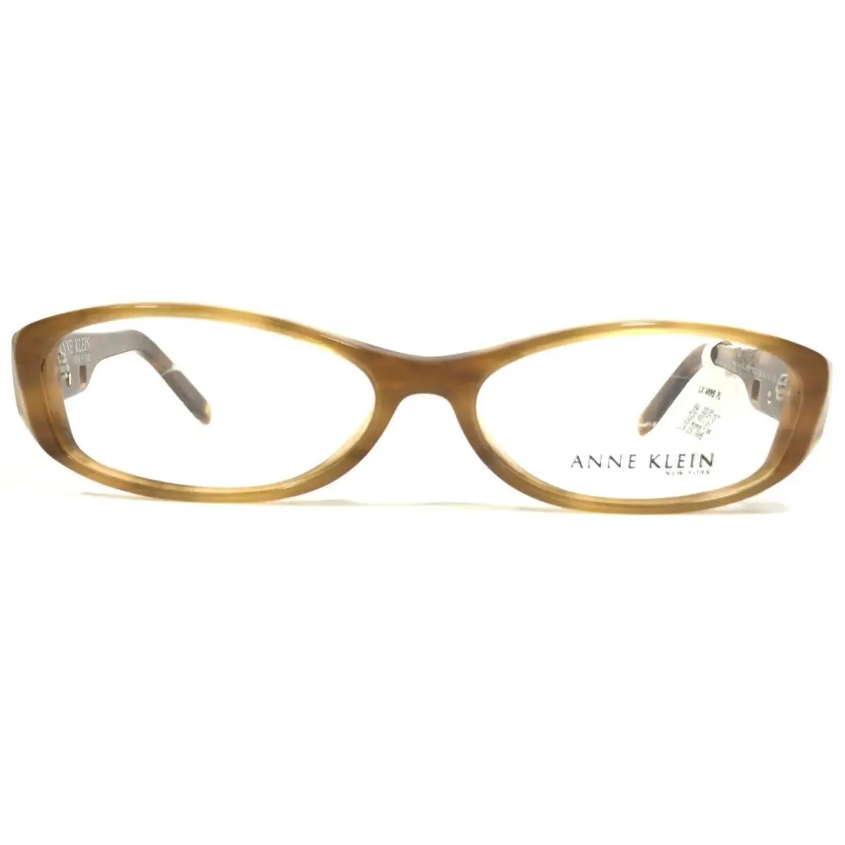 Anne Klein Eyeglasses Frames Akny 8059 156 Brown Horn Oval Full Rim 52-14-135