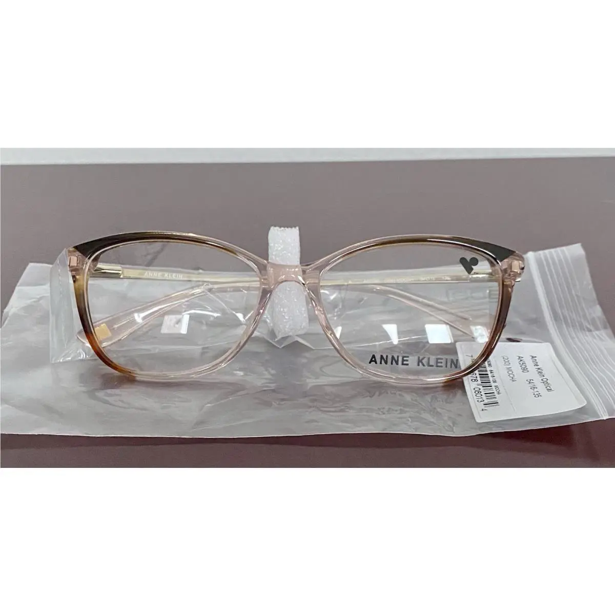 Anne Klein AK5090 200 Mocha Pink Designer Frames Eyeglasses 54-16-135