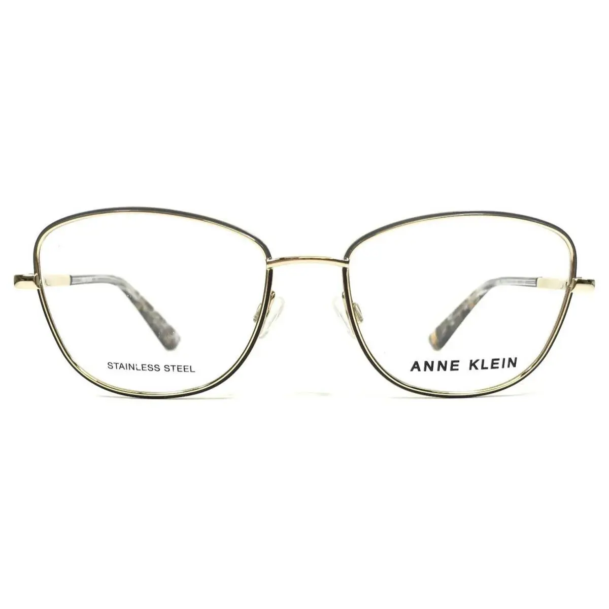 Anne Klein Eyeglasses Frames AK5088 710 Grey Gold Cat Eye Full Rim 52-17-135