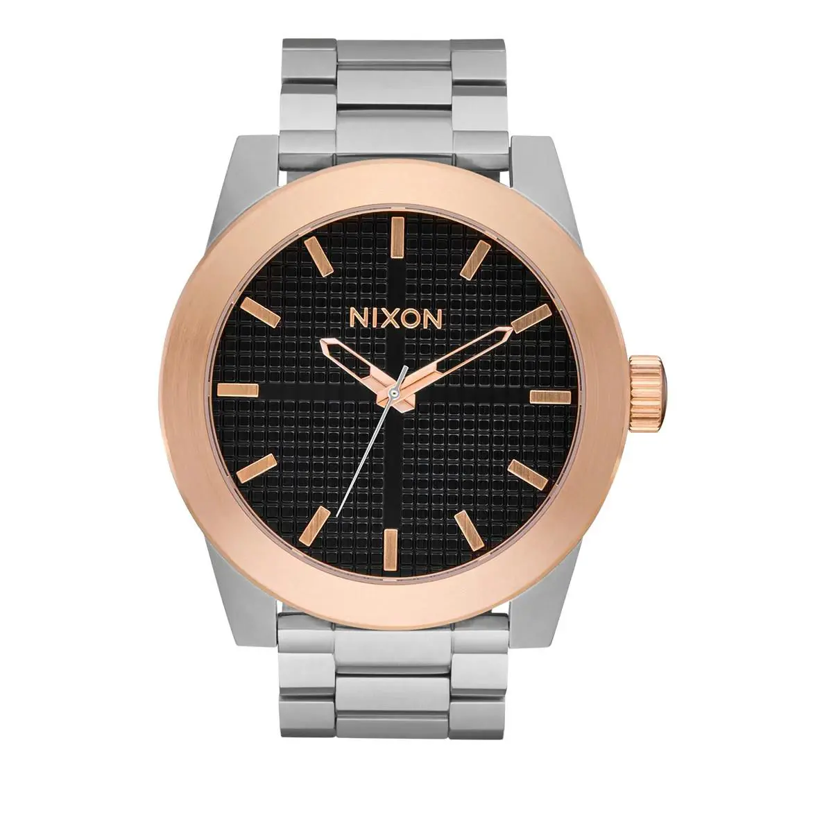 Nixon Corporal Stainless Steel Black Dial Unisex Quartz Watch A346-5383