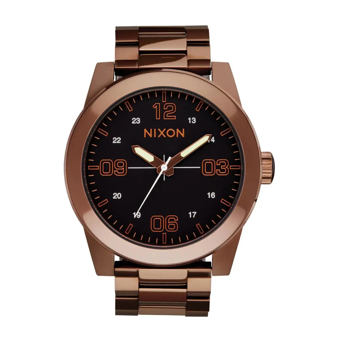 Nixon Corporal Brown Tone Stainless Steel 48mm Unisex Quartz Watch A346-5253