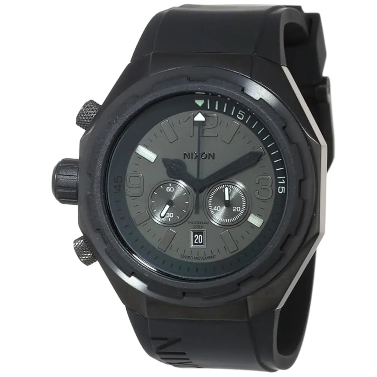 Nixon A313001 Steelcat All Black Mens Watch