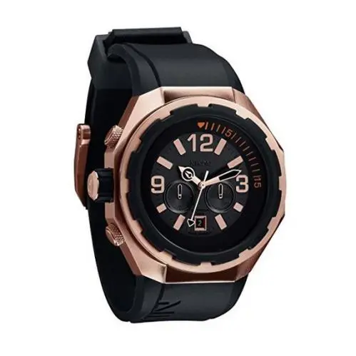Nixon Steelcat Black Dial Rubber Strap Mens Watch A313-1098 A3131098