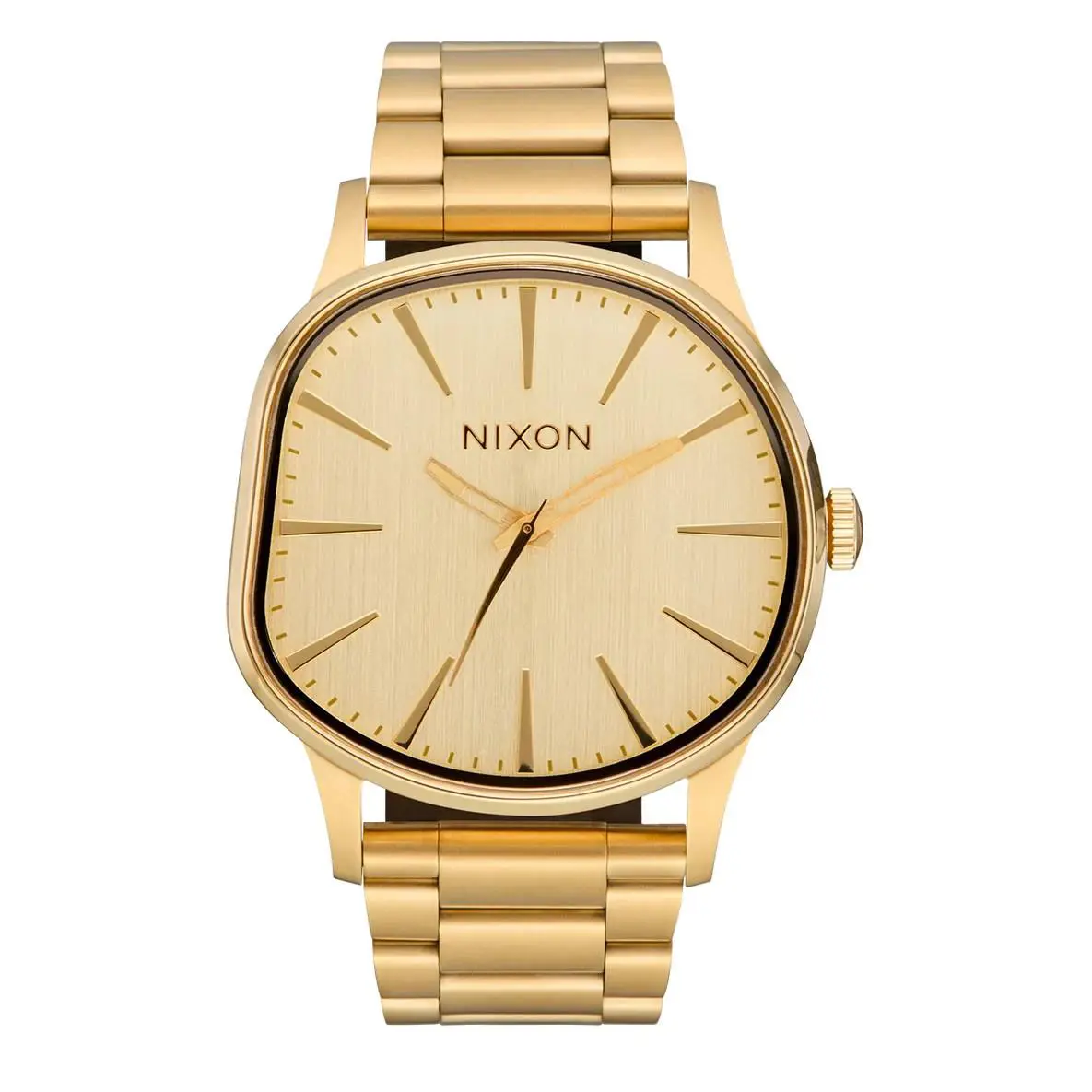 Nixon Sentry Wobble Gold Tone Stainless Steel Unisex 42mm Watch A1461-502