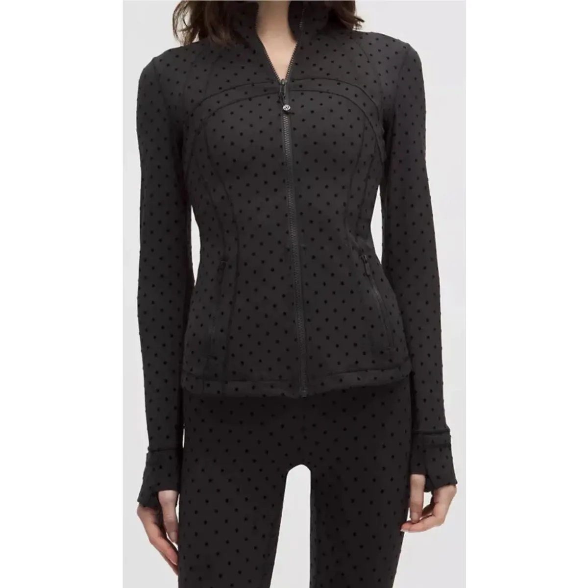 Lululemon clothing - Polka Dot Flocked Black 2