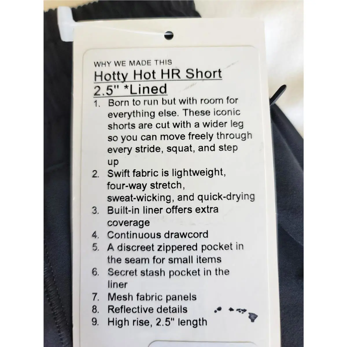 Lululemon clothing - lululemon hotty hot HR short - LW7DE5S - Black 5