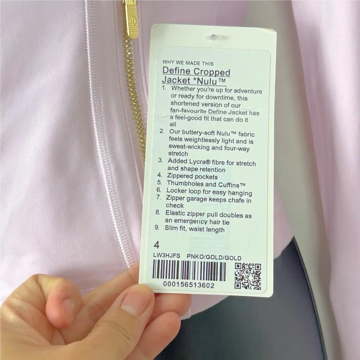 Lululemon clothing - lululemon define cropped nulu jacket - Pink 3
