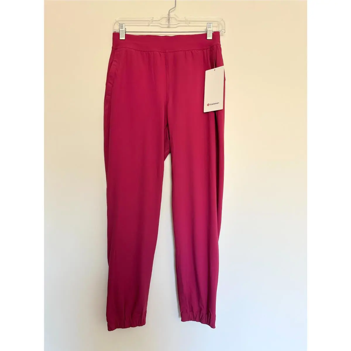 Lululemon Adapted State Hi Rise Jogger Magenta Smoke Crop Jogger Pants Sz 4