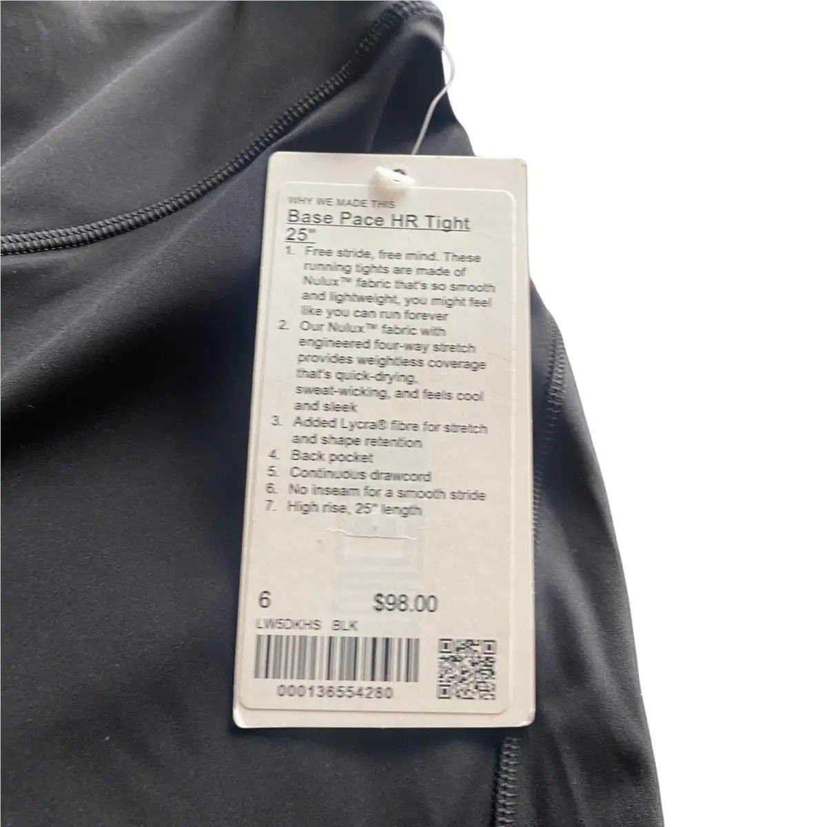Lululemon clothing - Base Pace High-Rise Tight 25