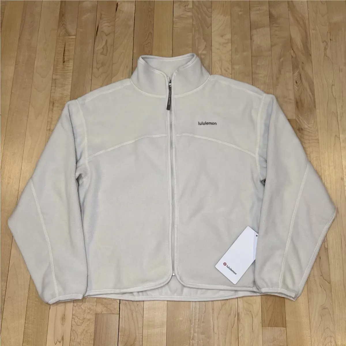 Lululemon Tumbled Fleece Full Zip Jacket Light Ivory White Size Women’s XS