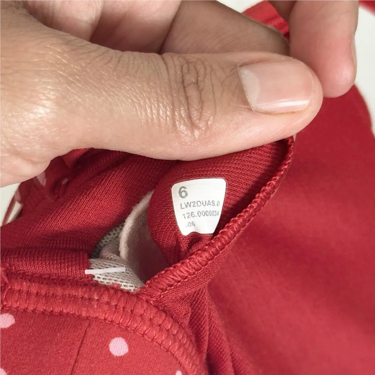 Lululemon clothing - Heart Scatter Dot Print Candy Cloud Oxford Red 12