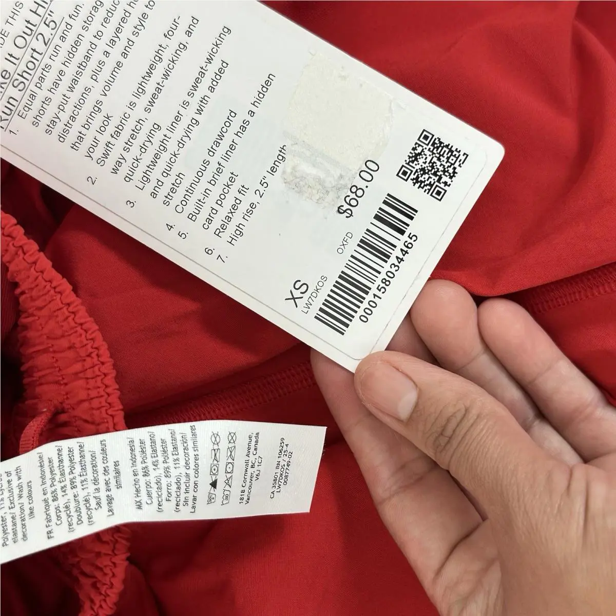 Lululemon clothing - Red 7