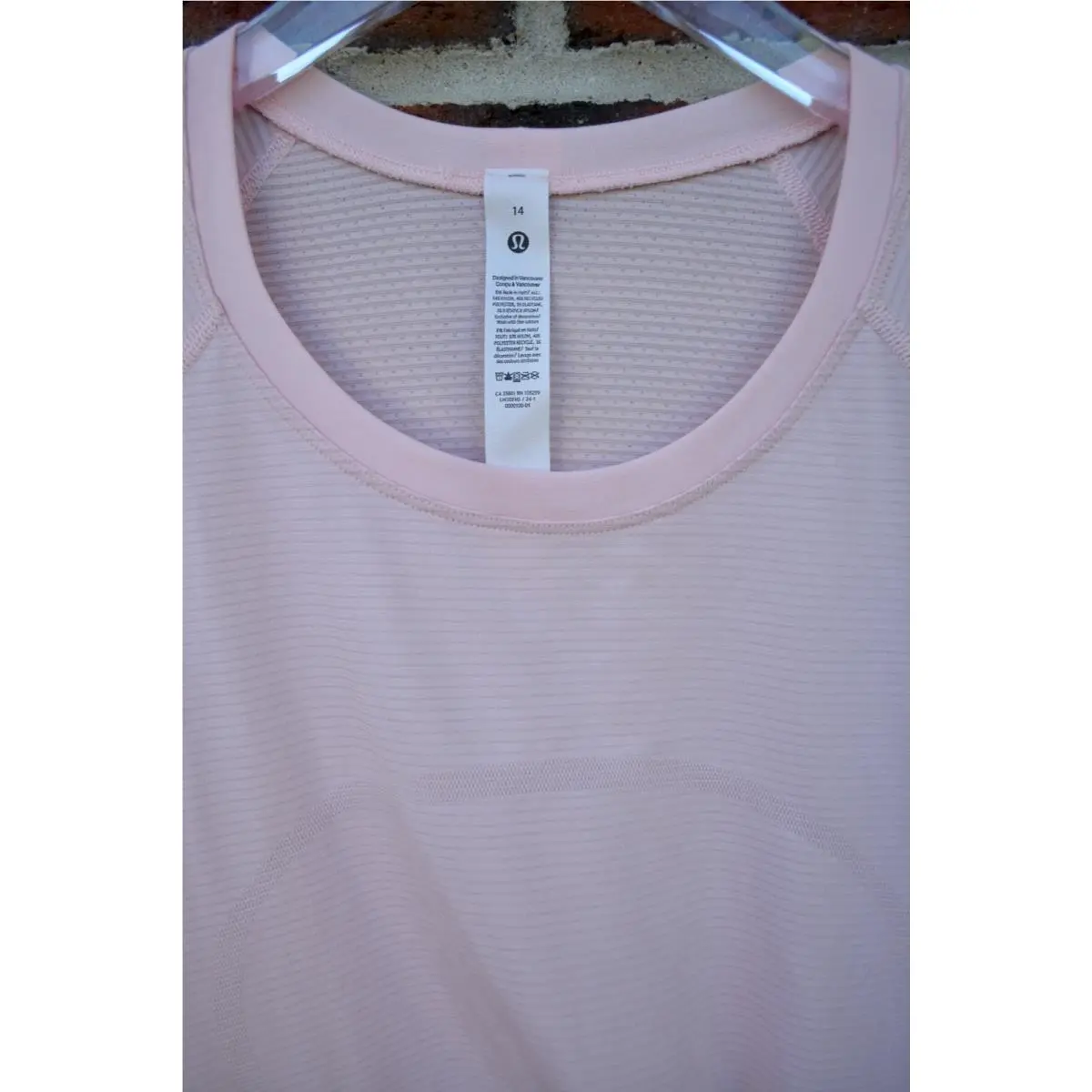 Lululemon clothing - Swiftly Tech Short-Sleeve Shirt 2.0 Race Length - W3DFMS - Strawberry Milkshake/Strawberry Milkshake 0