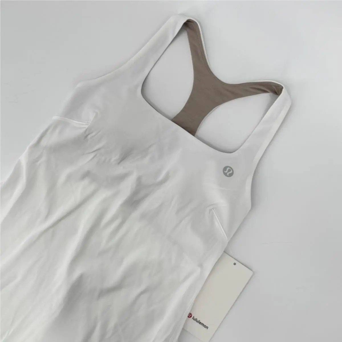 Lululemon Lightweight Tennis Dress White Size 4 Built In Bra Brwt