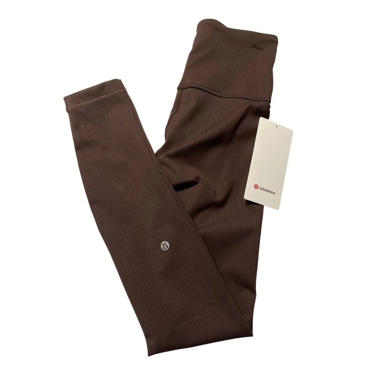 Lululemon Wunder Train Ribbed High Rise Tight 28 Espresso