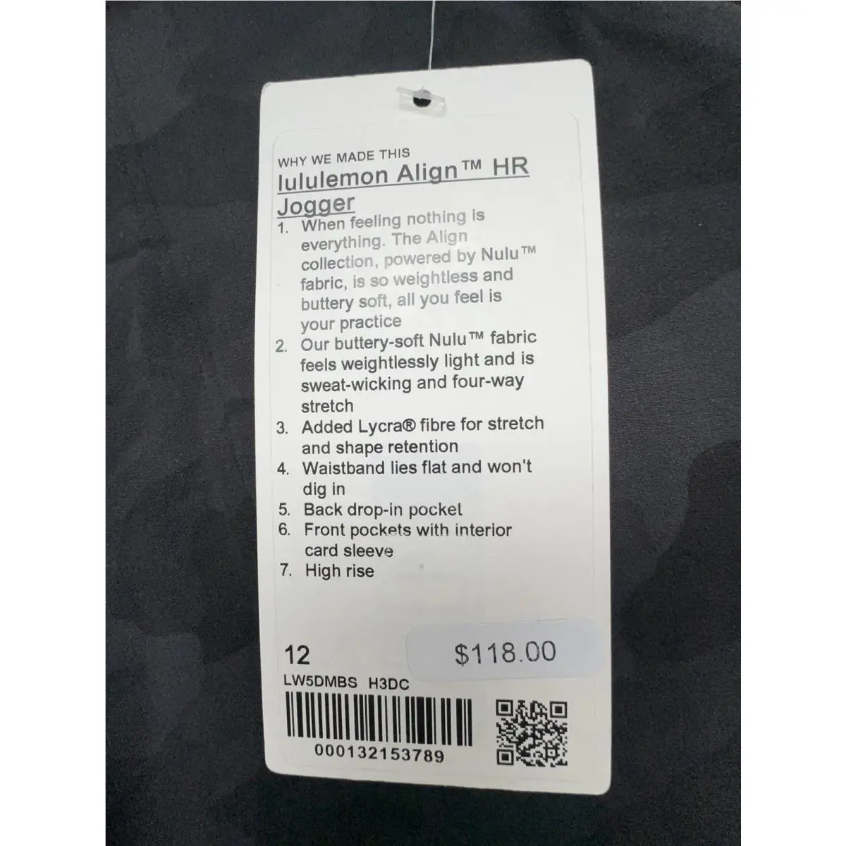 Lululemon clothing - Blavk Gray 5