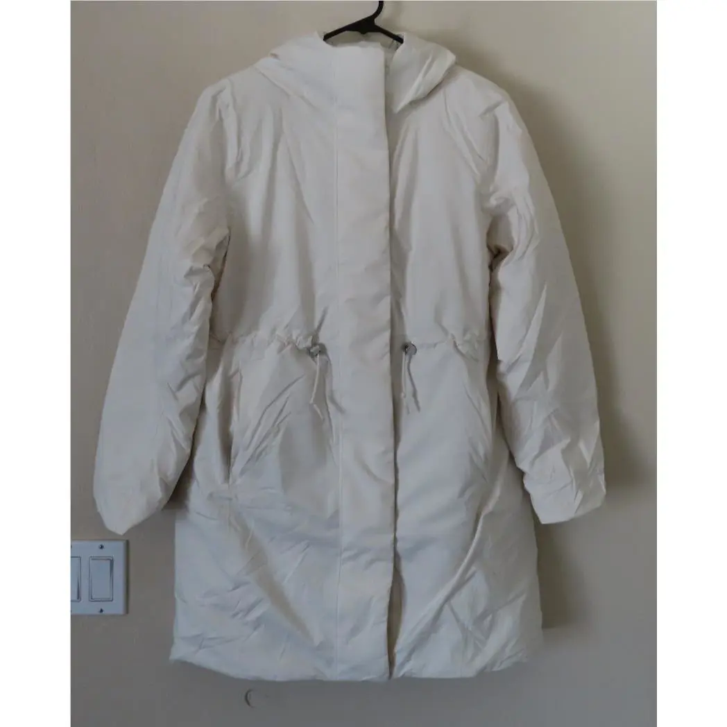 Lululemon Waterproof Insulated Cinch-waist Parka Light Ivory Size XL