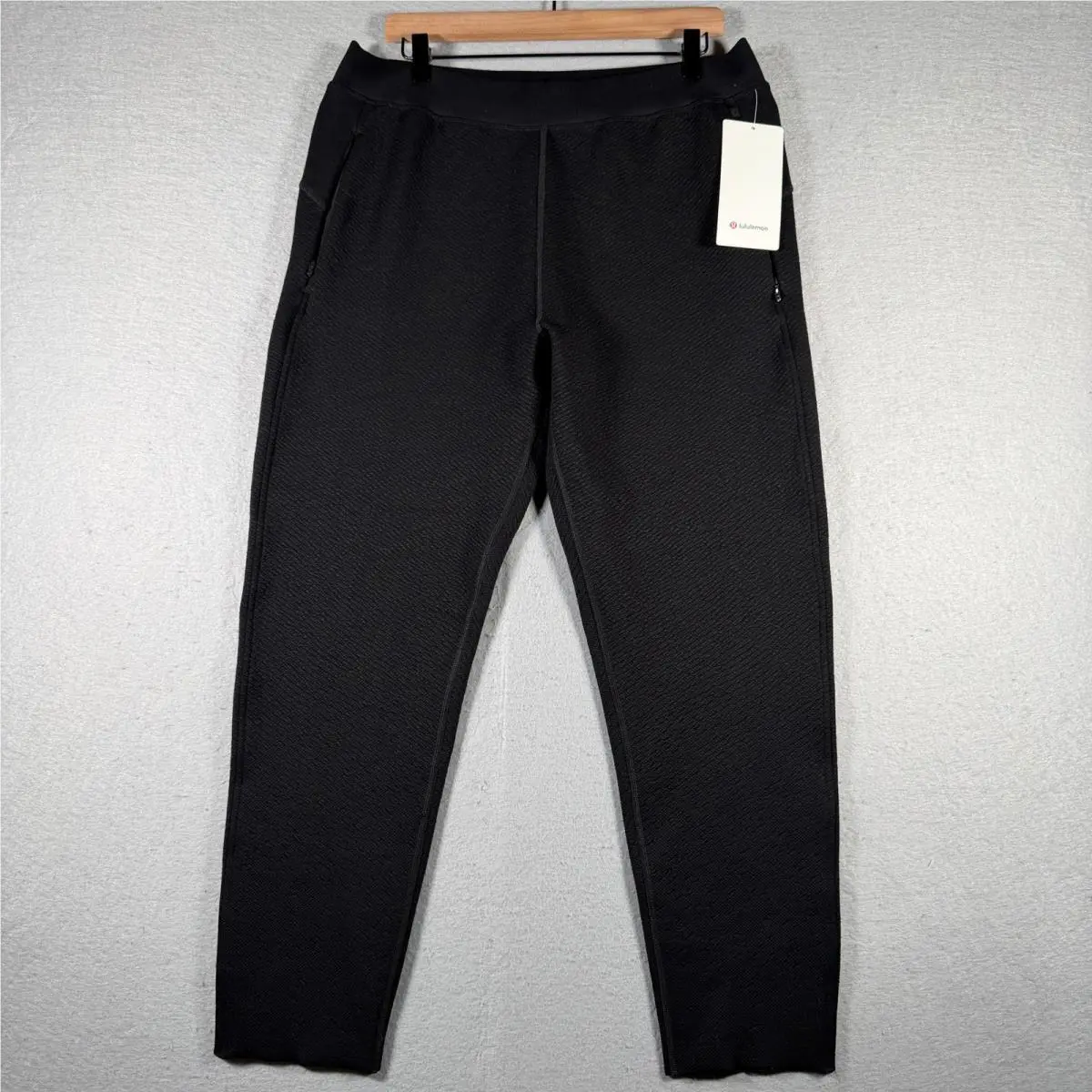 Lululemon End State Jogger 12 Black Wool Blend High Rise Pants LW5CYZS Blk