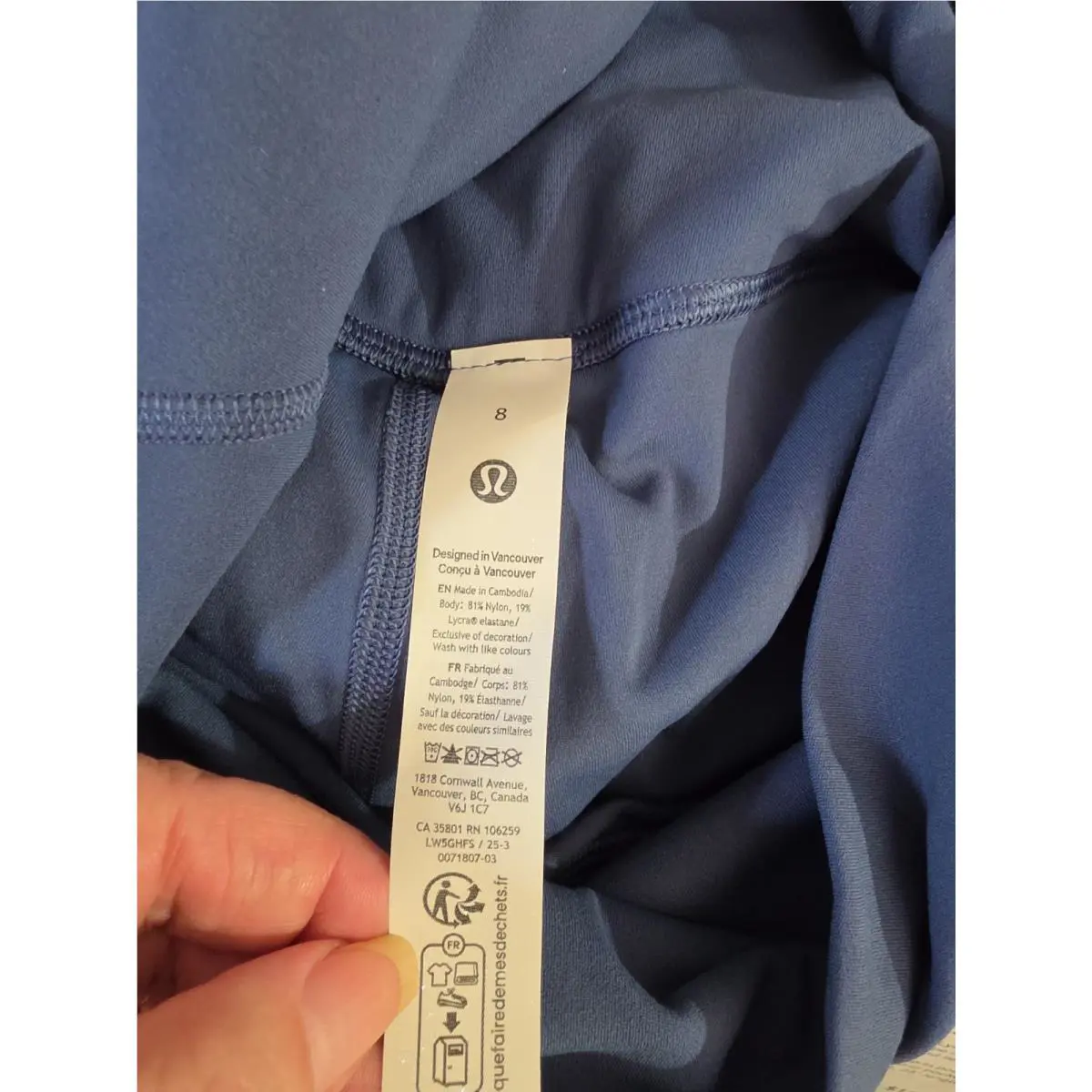 Lululemon clothing - Steel Blue 8