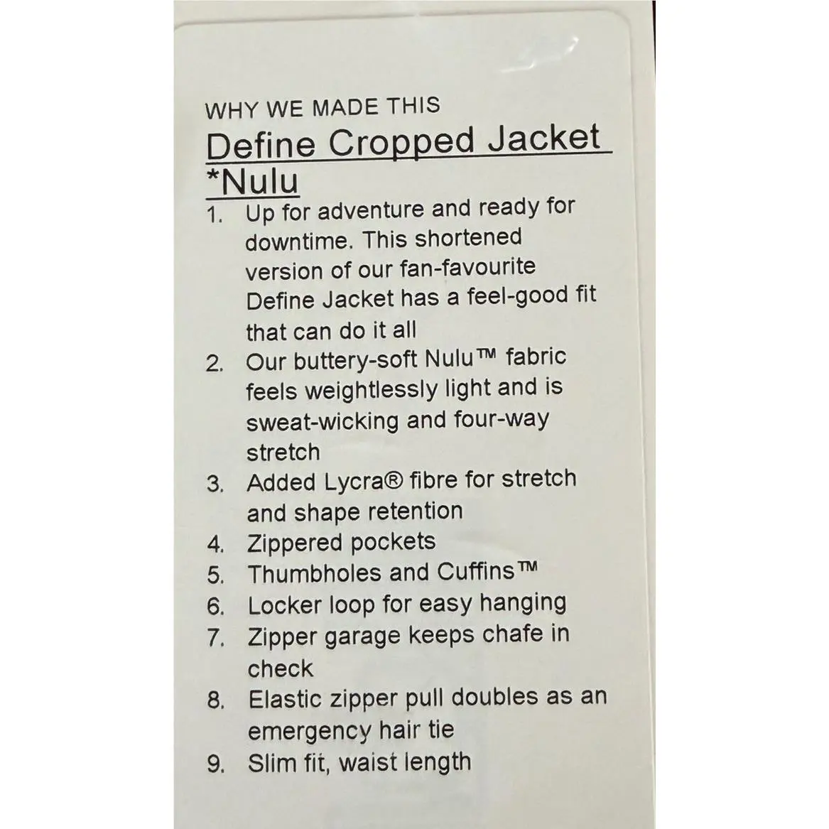 Lululemon clothing - LULULEMON Define - Define - Burgundy/ Pink 1