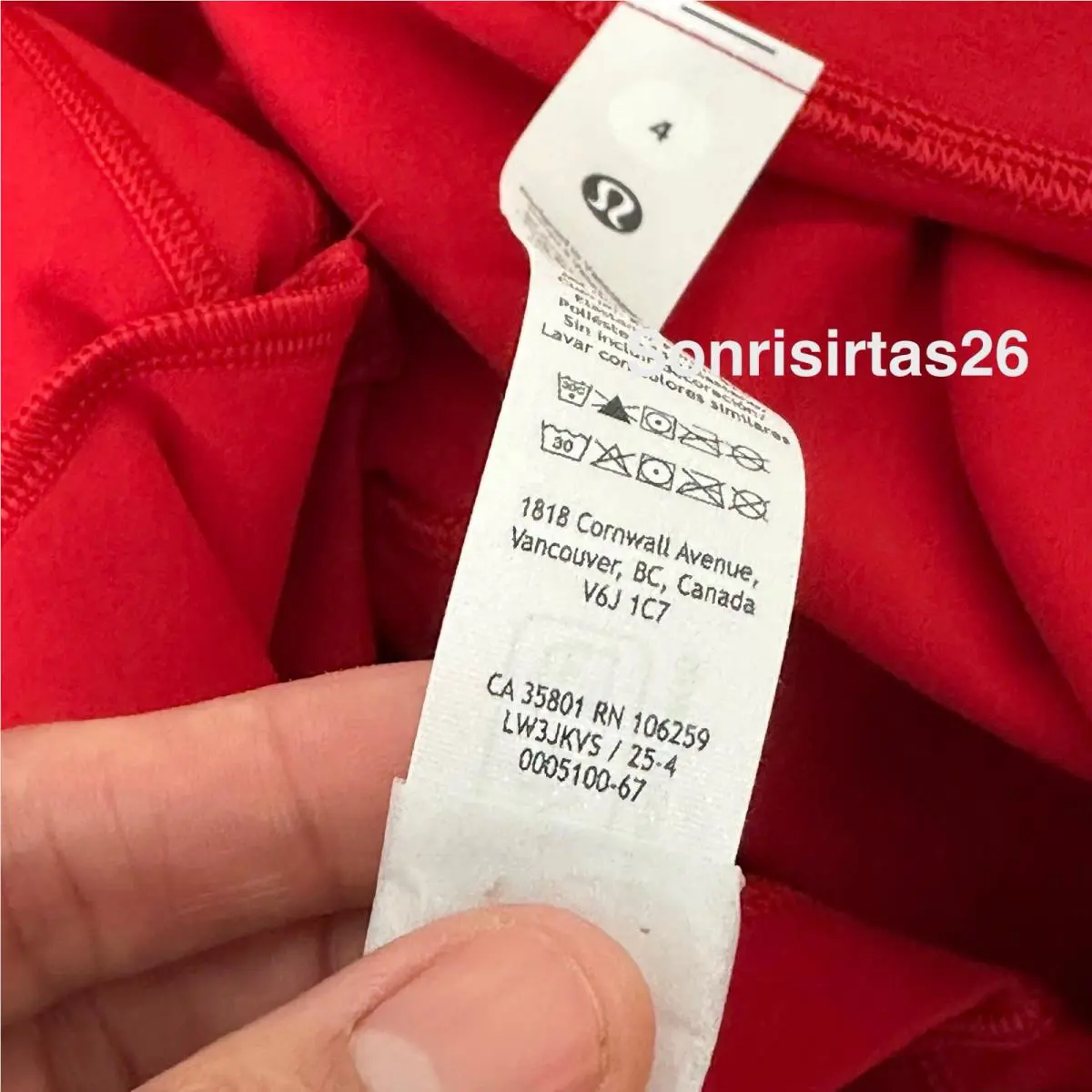 Lululemon clothing - Red 10