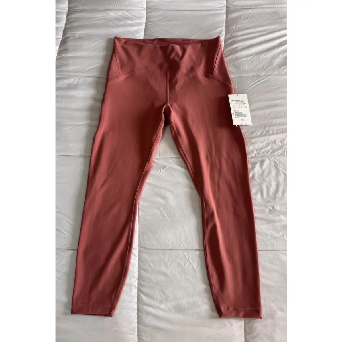 Lululemon Instill HR Tight 25” Leggings Size 12 Pink Compression Workout