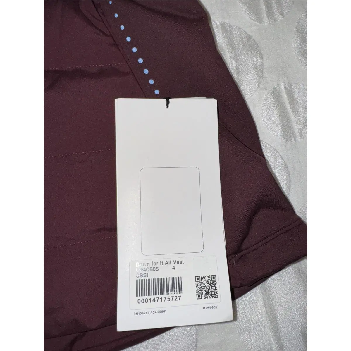 Lululemon clothing - Cassis 0