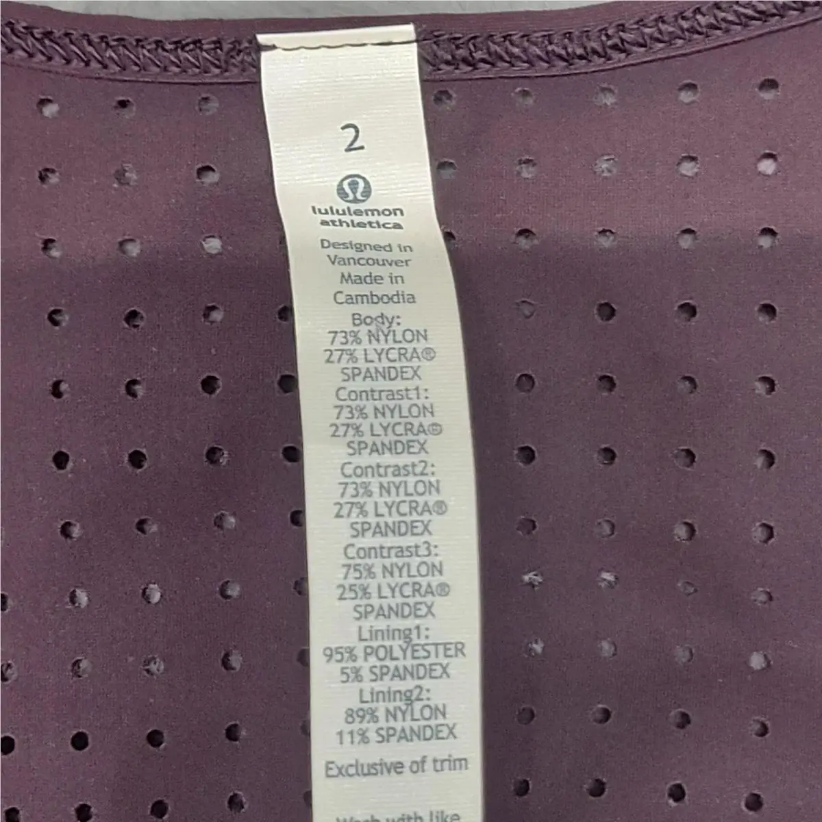 Lululemon clothing - Purple 2