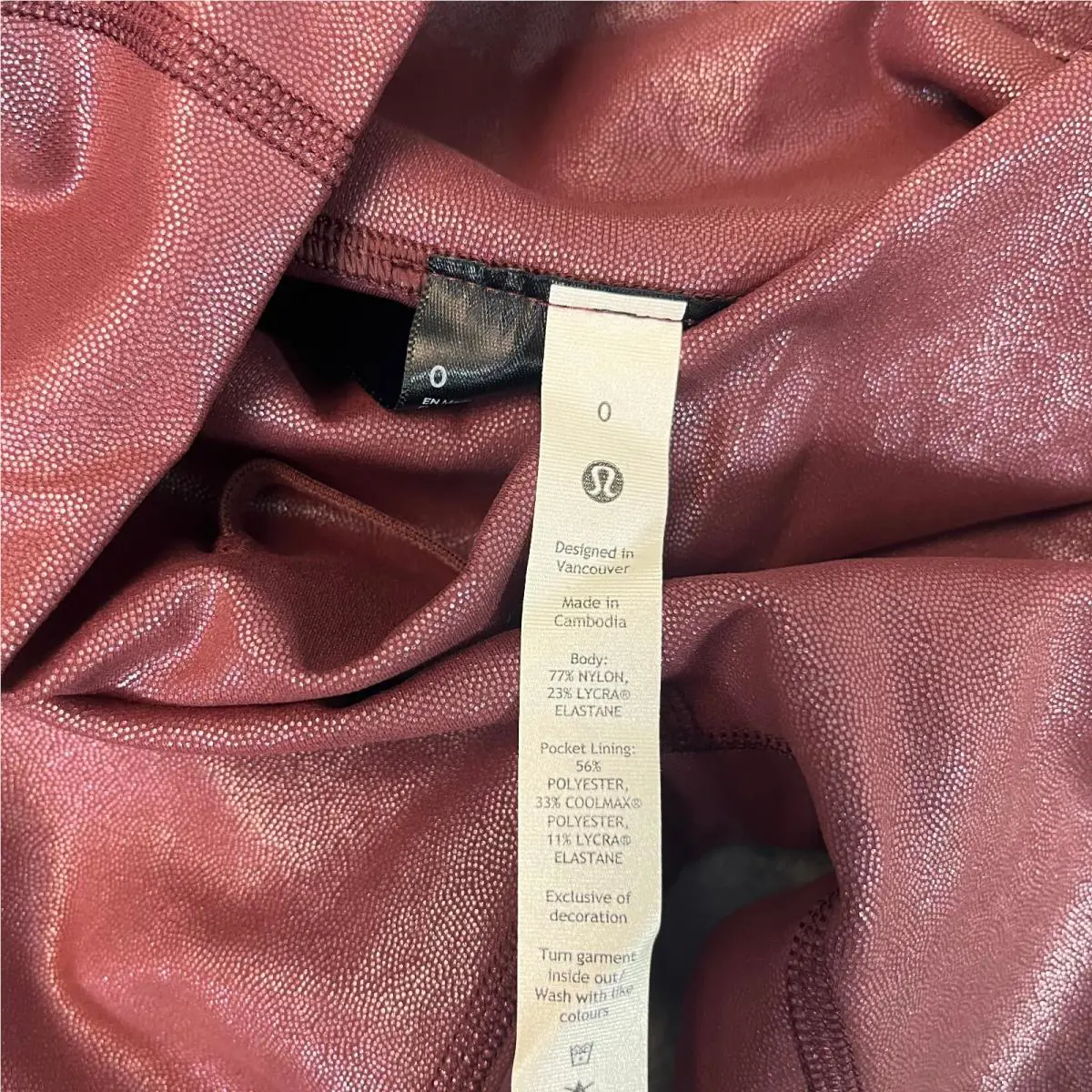 Lululemon clothing - Red 1