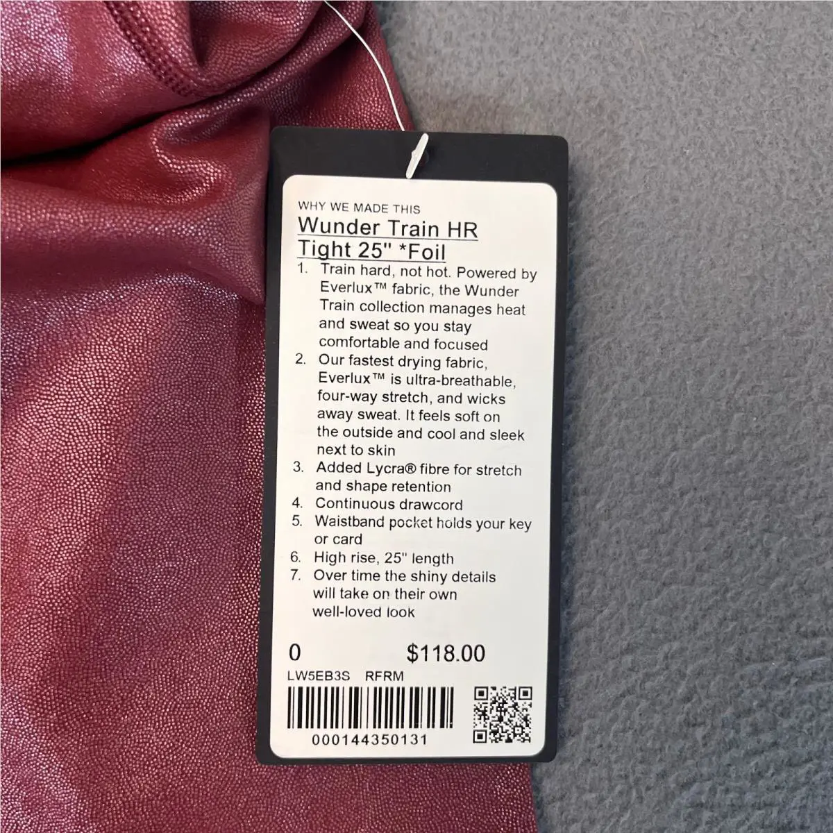 Lululemon clothing - Red 2
