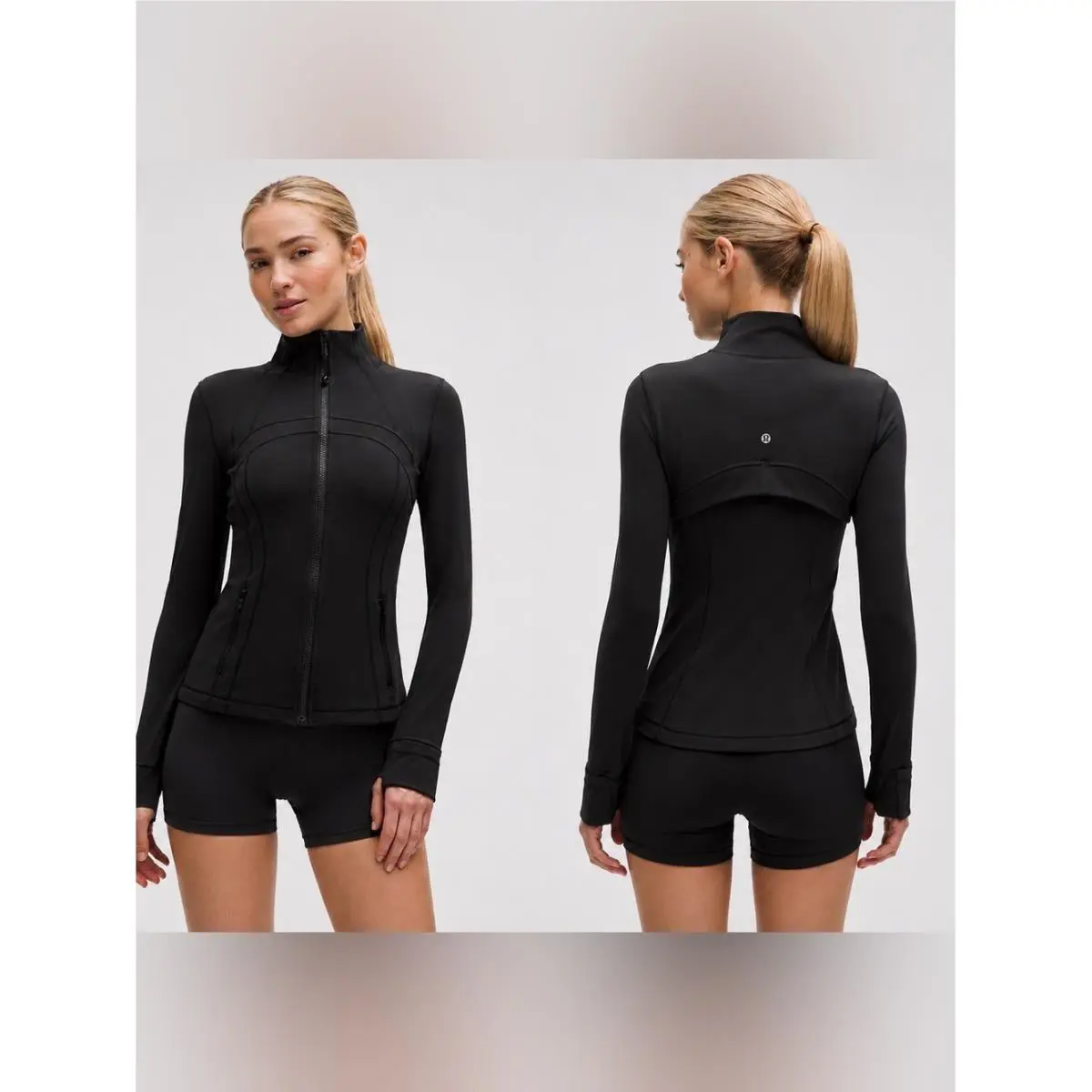 Lululemon Define Jacket Nulu Size 10 Black Lightweight Branded Read