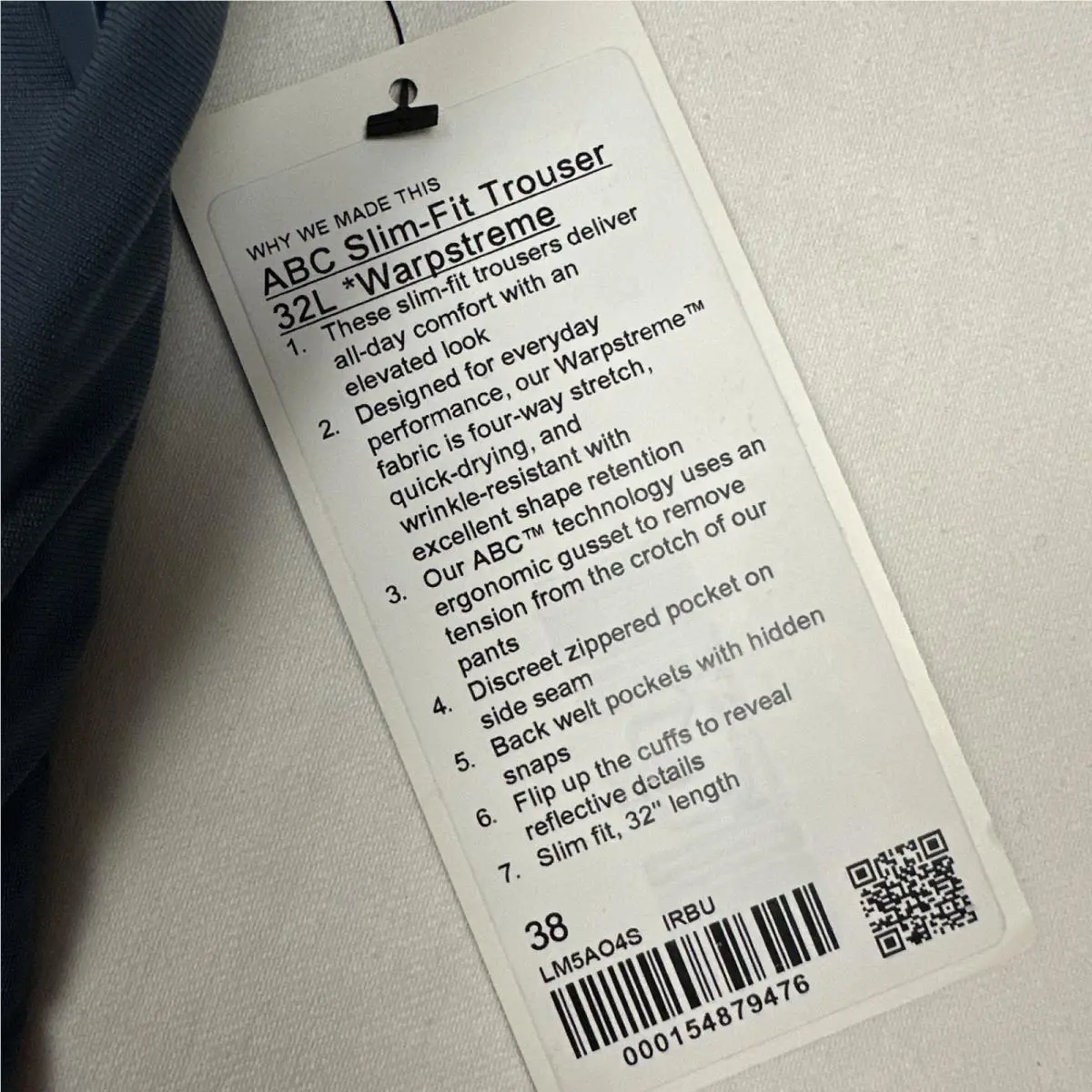 Lululemon clothing - Lululemon ABC - ABC - Blue 2
