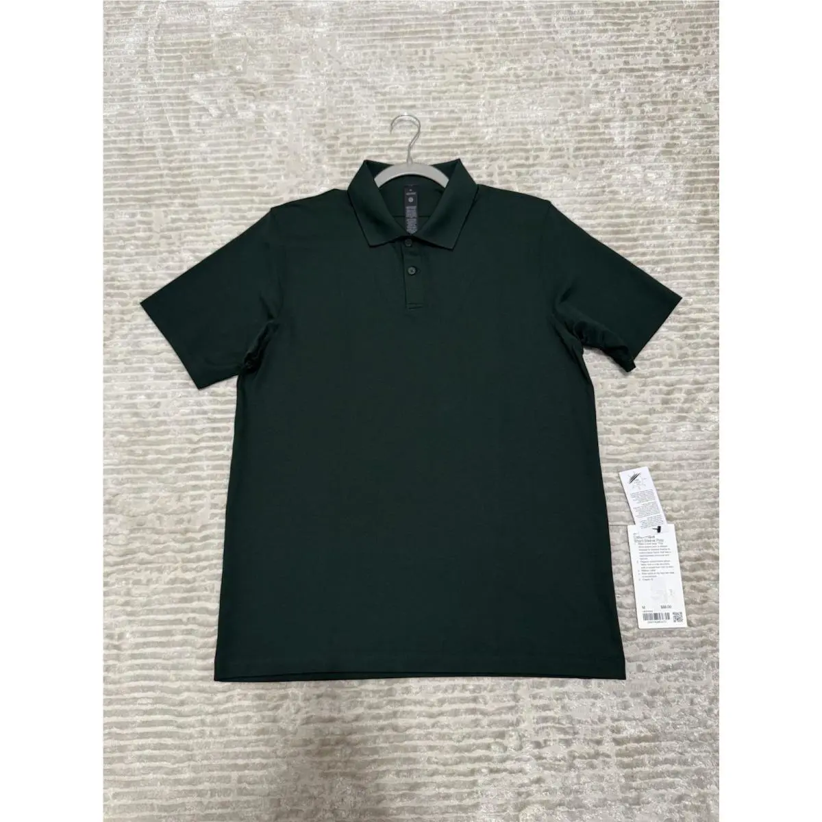 Lululemon Pique Classic Fit Short Sleeve Polo T Shirt Legacy Green - Medium