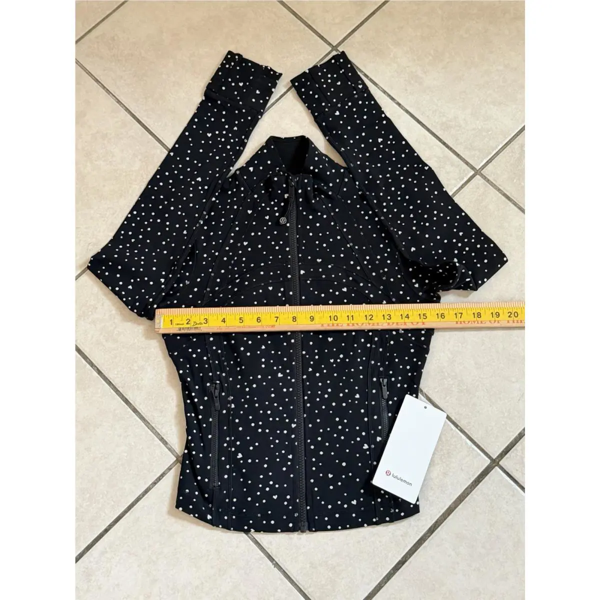 Lululemon clothing - LULULEMON Define - Define - Black With White Dots And Hearts 2