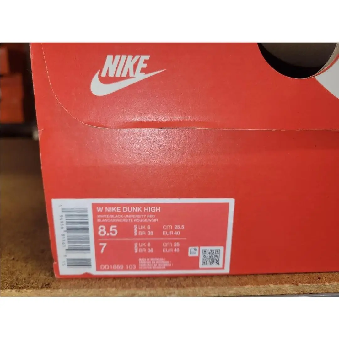 Nike shoes - Nike Dunk High - Dunk High - DD1869 103 - White Black University Red, Women`s: White Black University Red 4