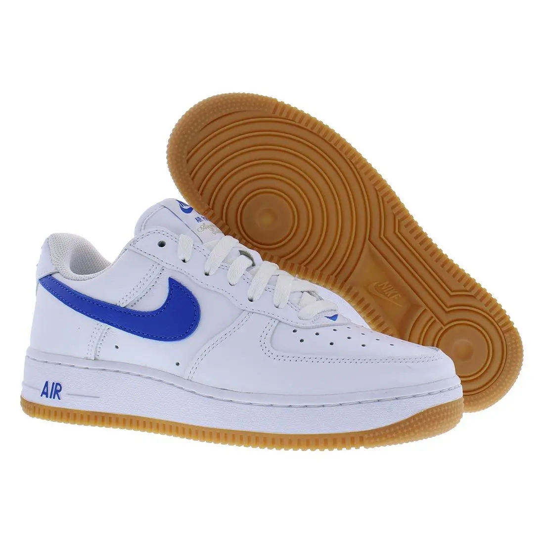 Nike shoes - White/Royal Blue/Gum Yellow, Main: White 3
