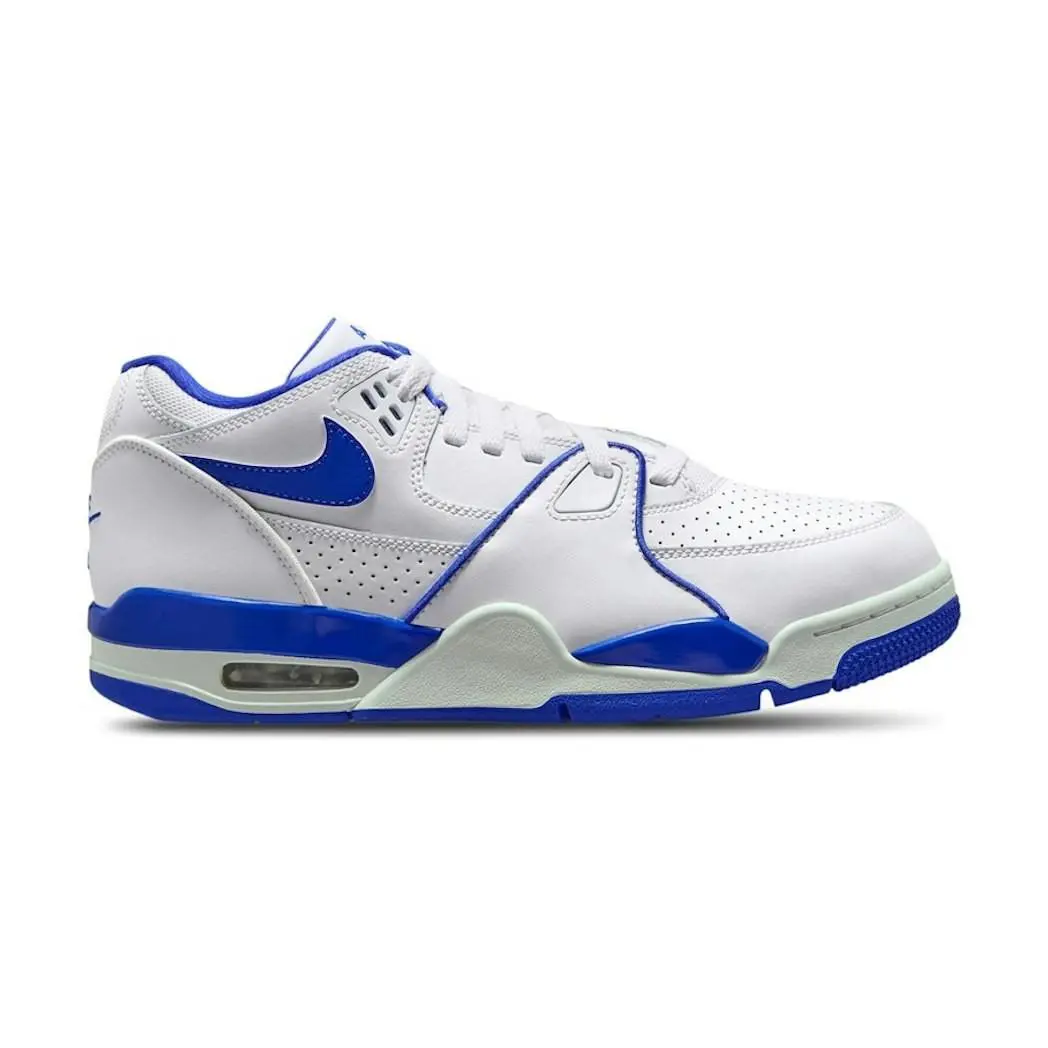 Nike Mens` Air Flight `89 Low Sneakers - White/hyper Royal/summit White - White/Hyper Royal/Summit White