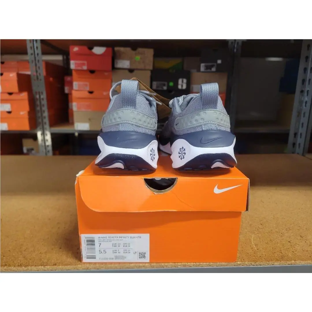 Nike shoes - Nike Reactx Infinity Run 4 TB - DR2670 003 - Cool Grey White Navy, Women`s: Cool Grey White College Navy 3
